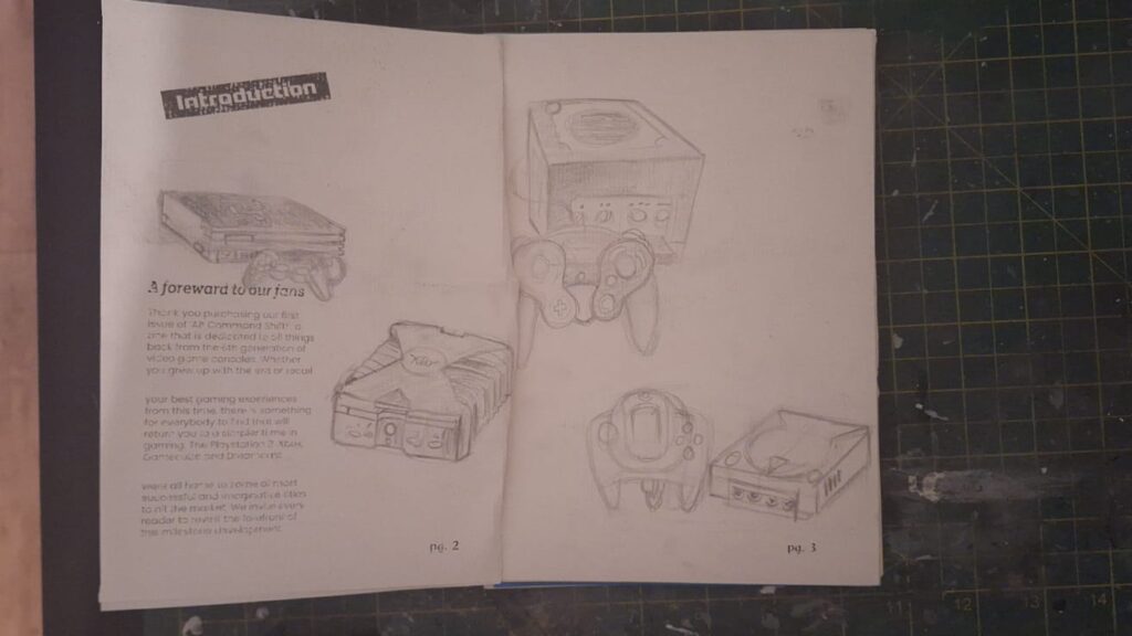 Fanzine interior spread