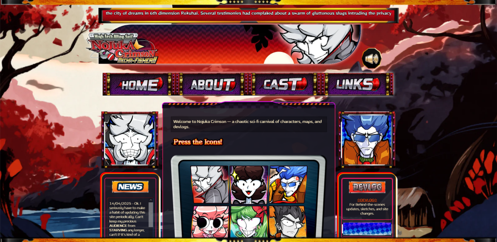 Nojuka Crimson Homepage
